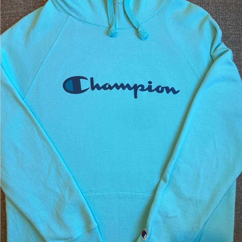 Champion Tiffany Blue/Aqua Pullover Hoodie - Women's Size Medium